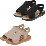 Modare Kit 2 pares Sandália Chinelo Feminino Esporão Chinela Tamanco Ortopédico Massageador