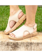 Modare Kit 2 pares Sandália Chinelo Feminino Esporão Chinela Tamanco Ortopédico Massageador