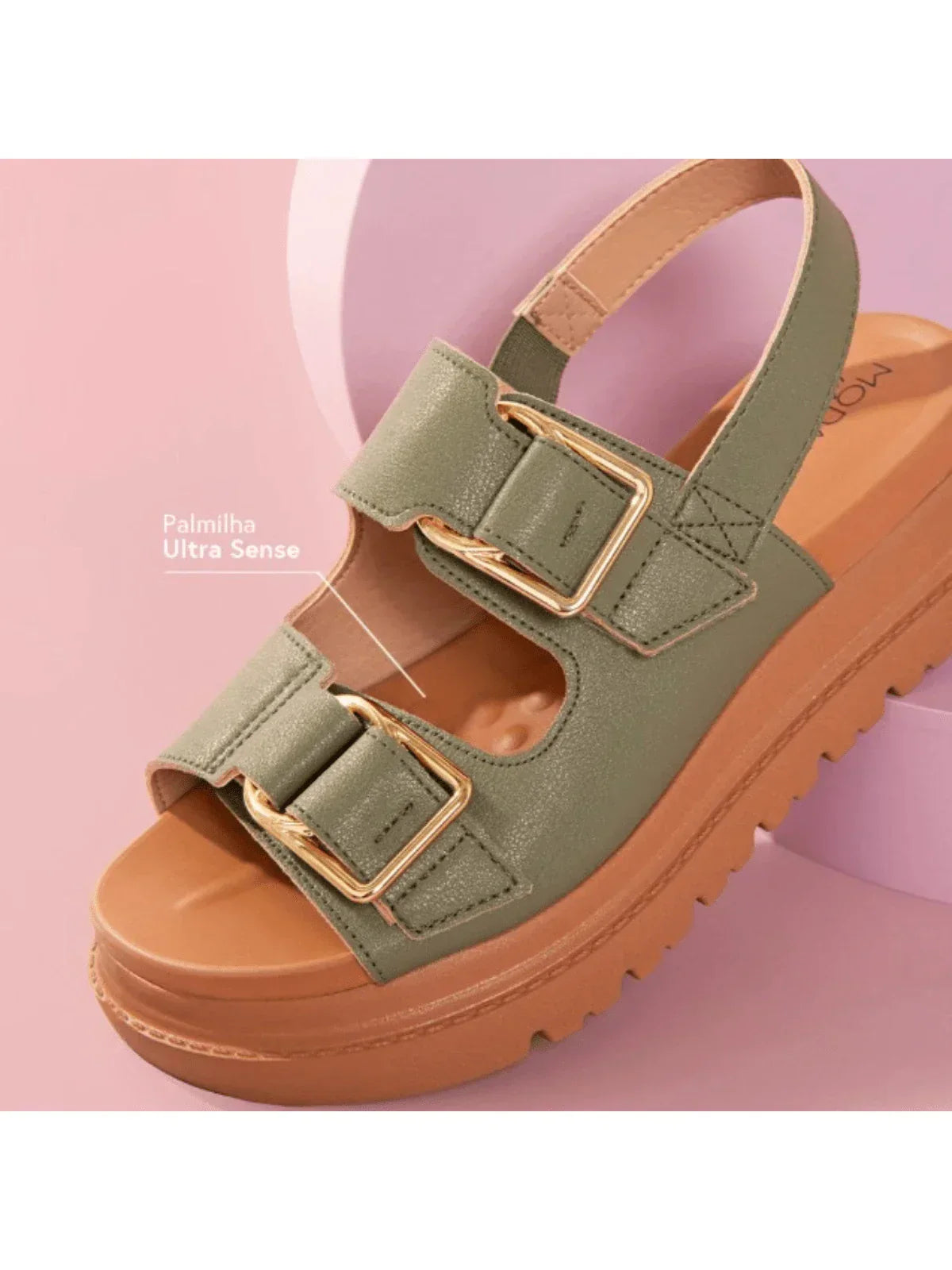 Modare Sandália Plataforma Com Fivela Modare Verão