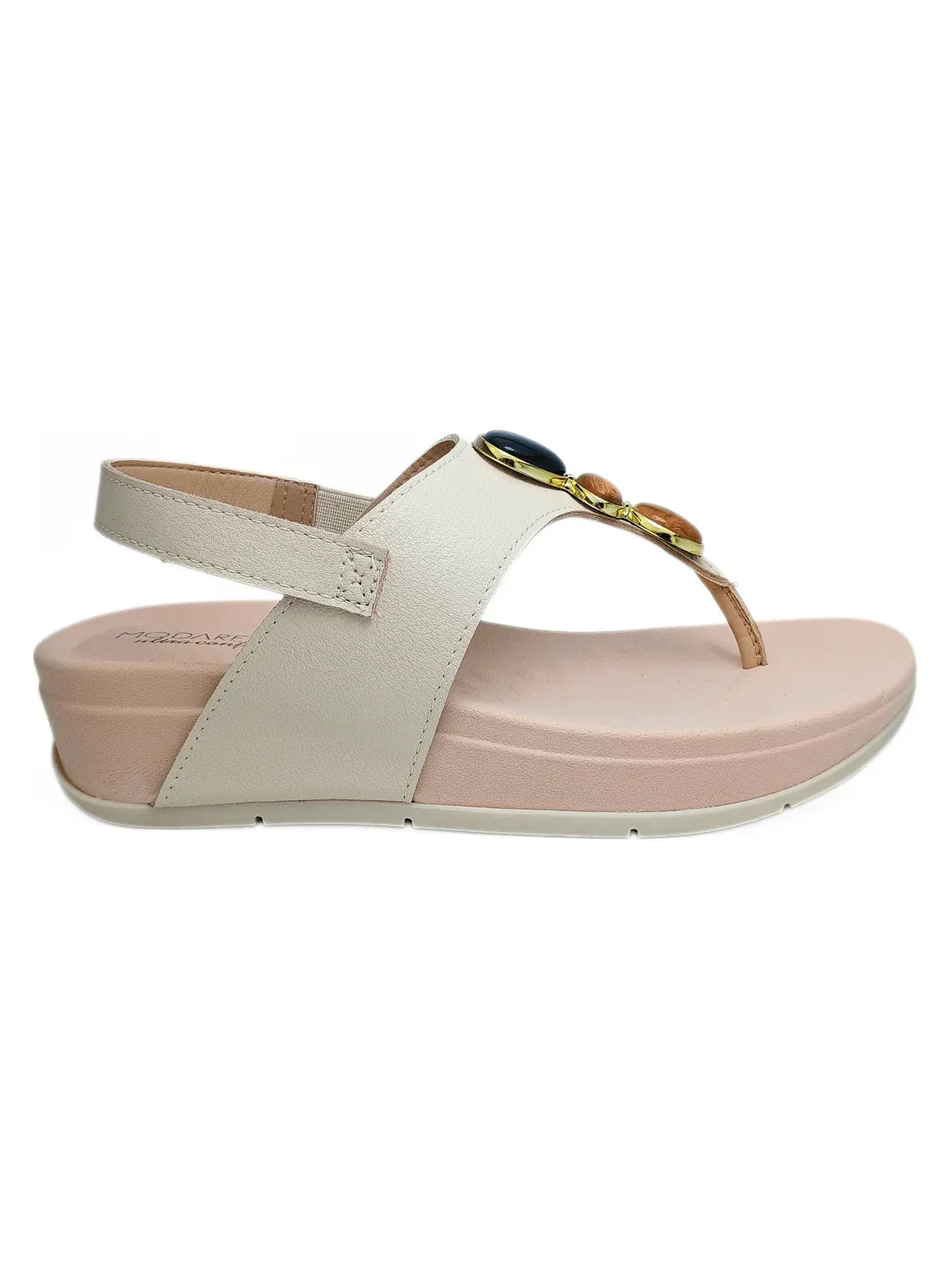 Modare Sandália Ortopédica Feminina Modare Ultraconforto Fascite Esporão Aplique Pedrarias