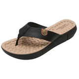 Modare Tamanco Chinelo Ortopédico Feminino Modare Confort Massageador Preto